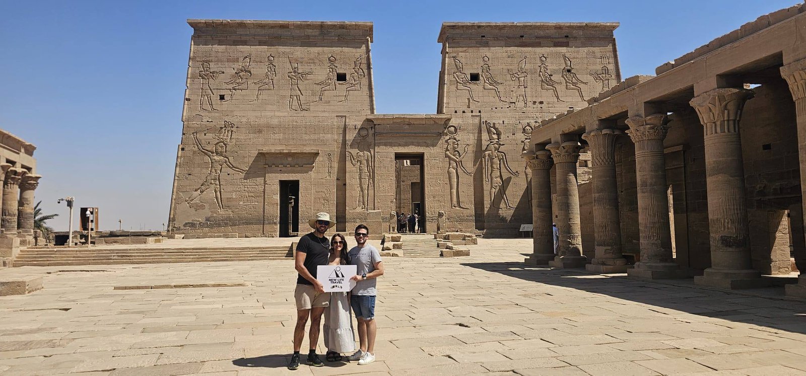 Tourists at Abu Simbel Temple