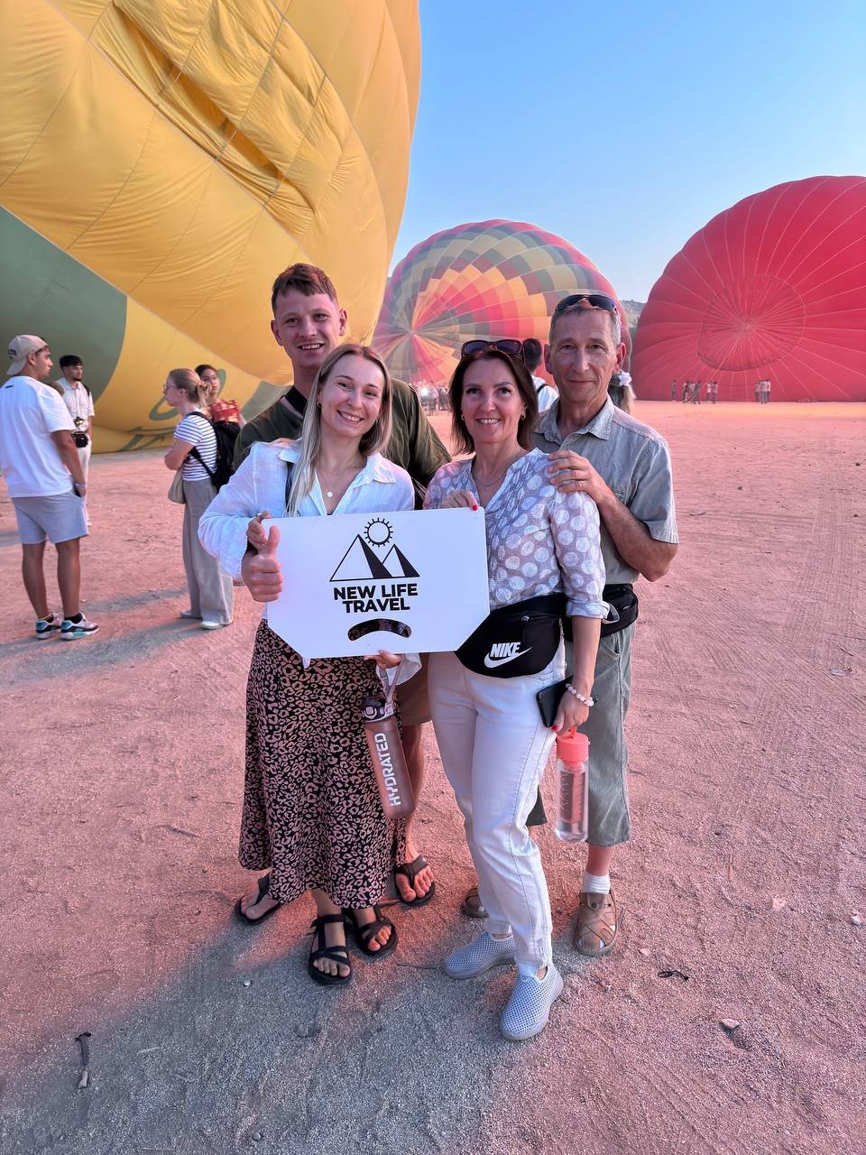 Camel ride at sunset